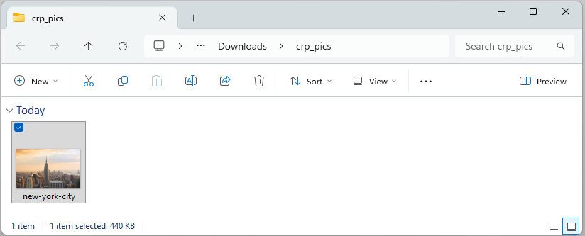Cropped image saved in new output folder