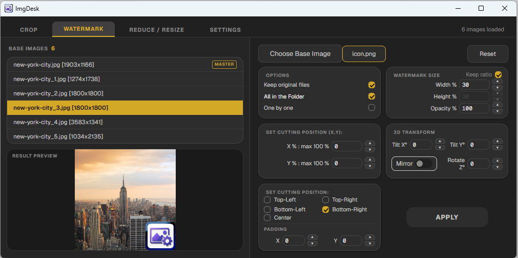 Check all images in folder for batch processing