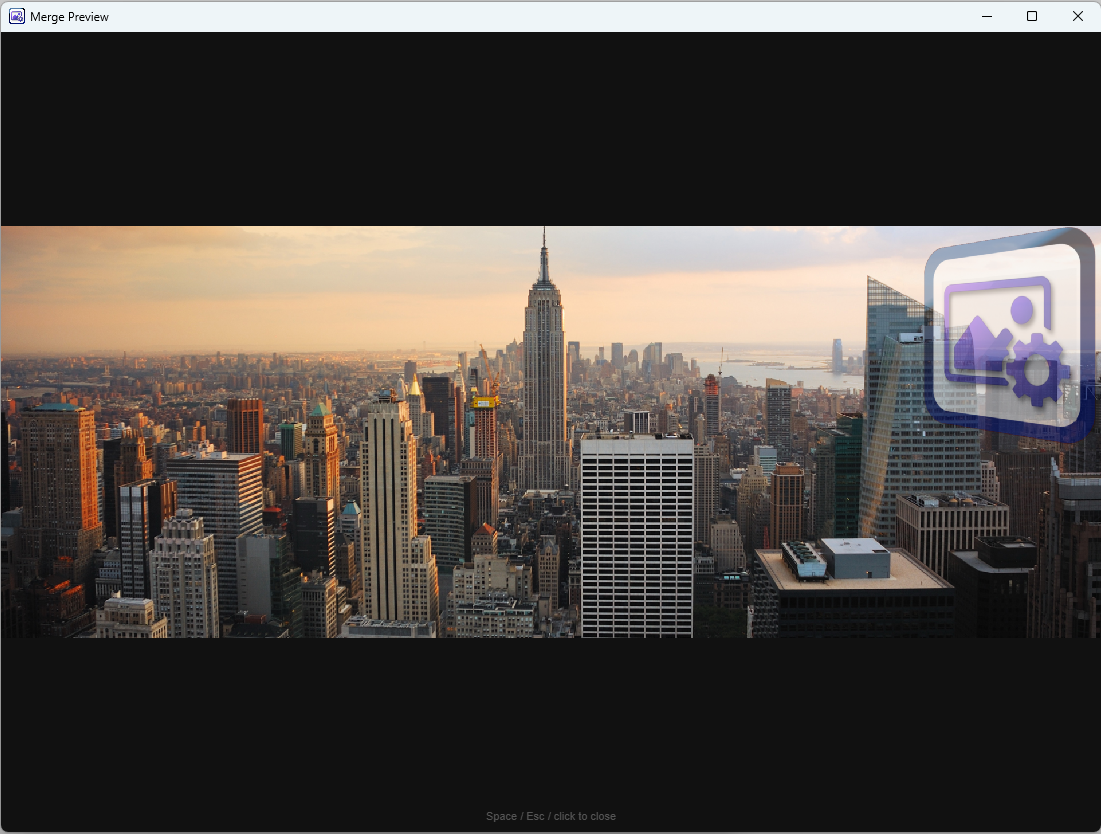 Previewing watermark on multiple images