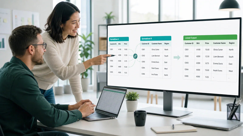 How to Join Two Spreadsheets on a Shared Key Column