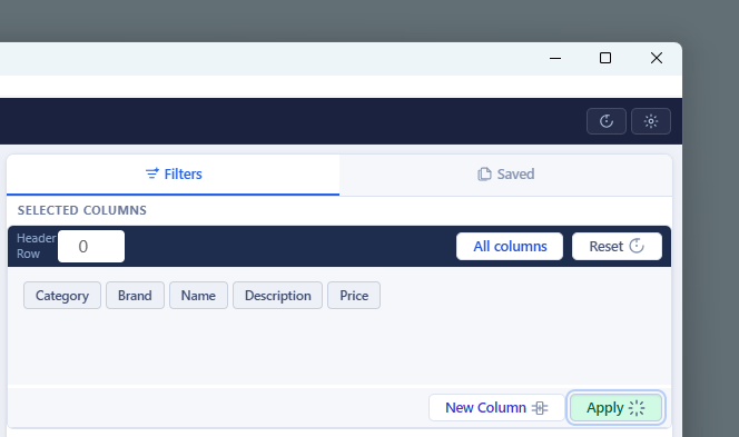 Apply columns