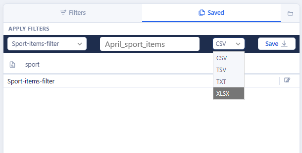 Output options