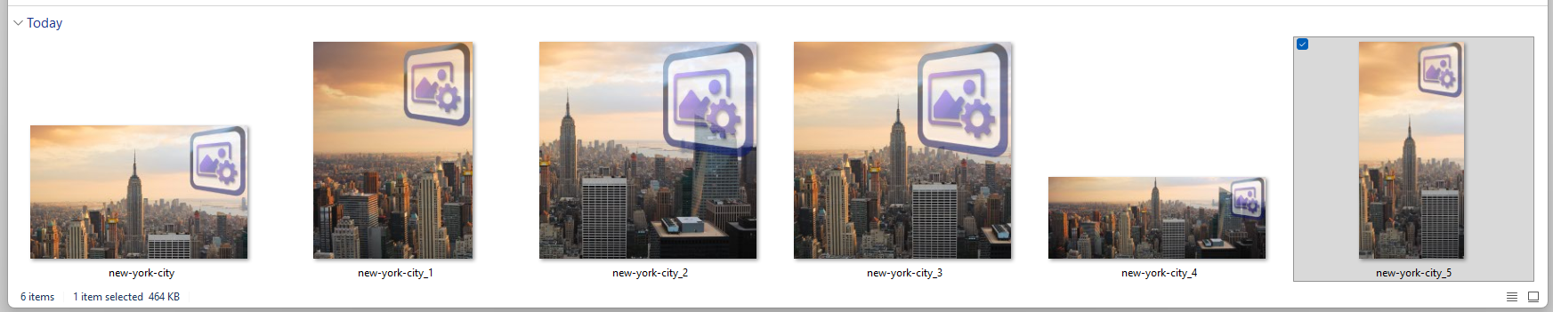 All folder images have been watermarked
